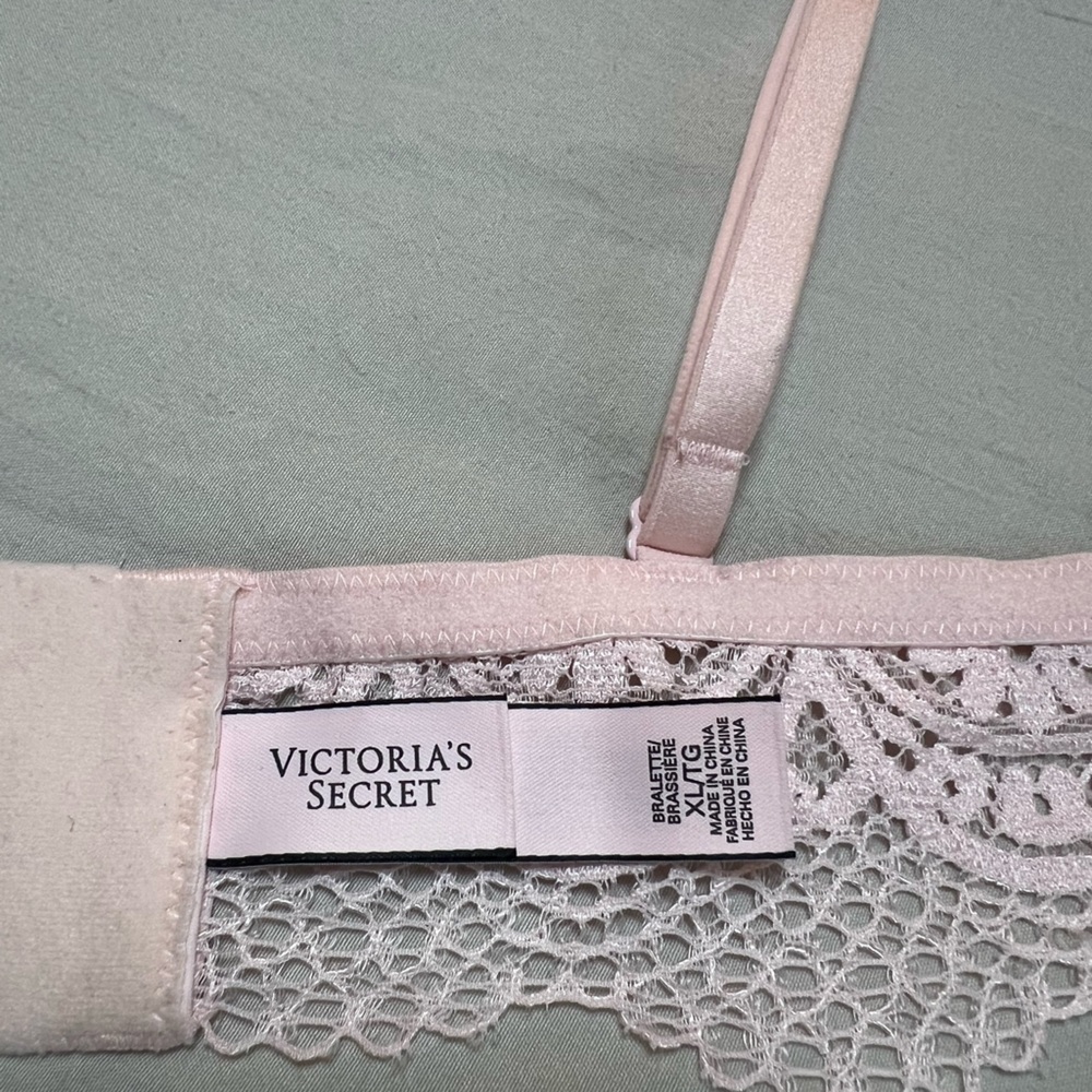 VICTORIA'S SECRET Sexy Strappy
CROCHET Lace Bralette Bra Pink Size XL - Picture 2 of 7